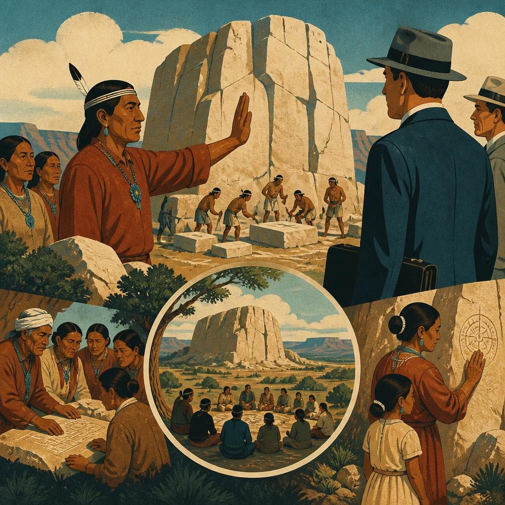 Cover art for Where Sacred Stone Stayed in Human Hands