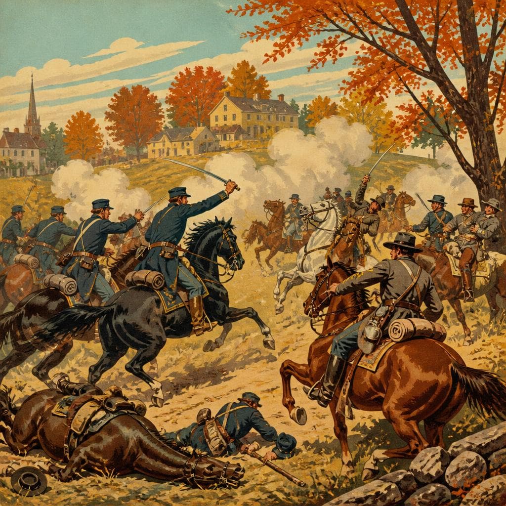 Cover art for The Day Morristown Turned Into a Cavalry Battleground