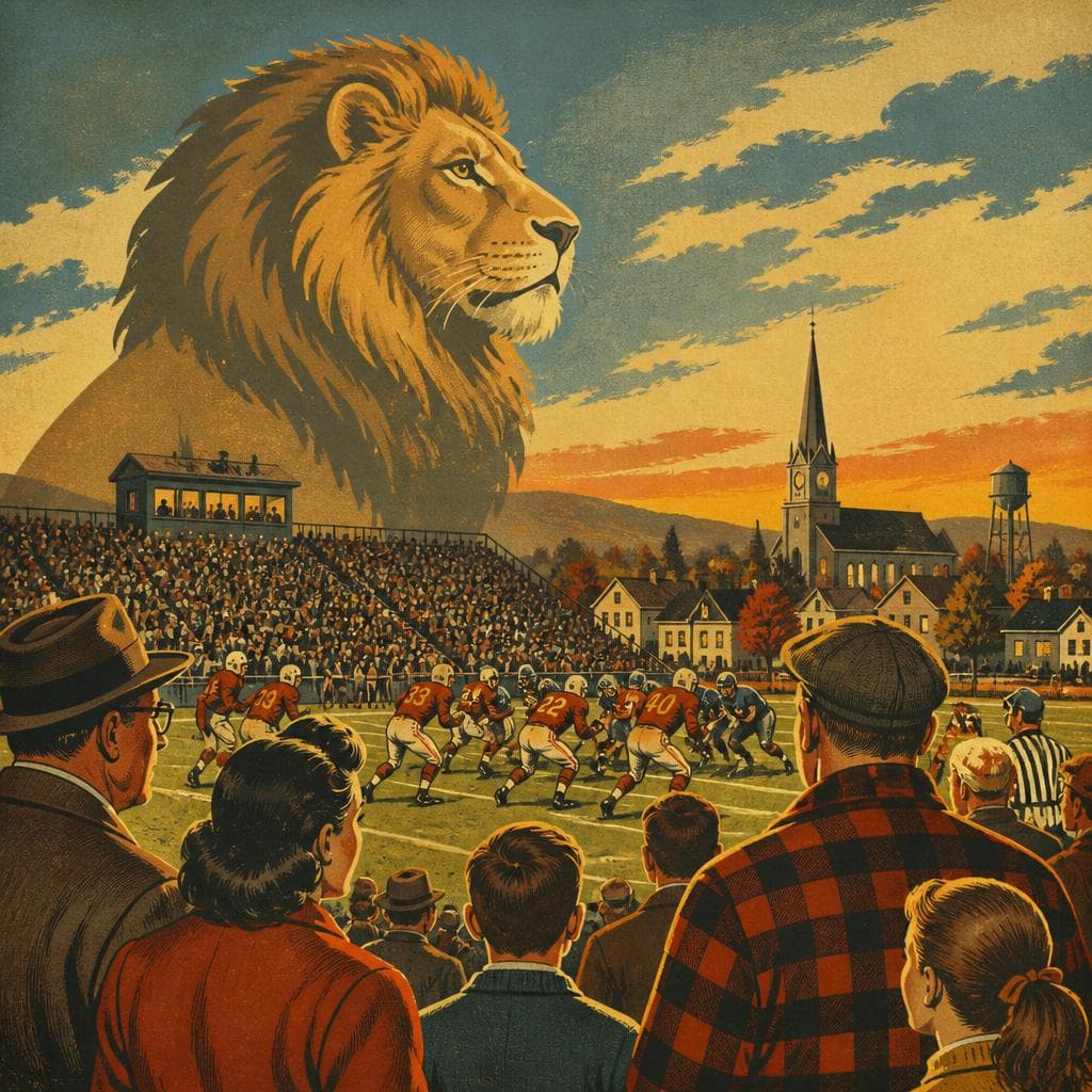Cover art for Where the Lions Made Small-Town Football Feel Huge
