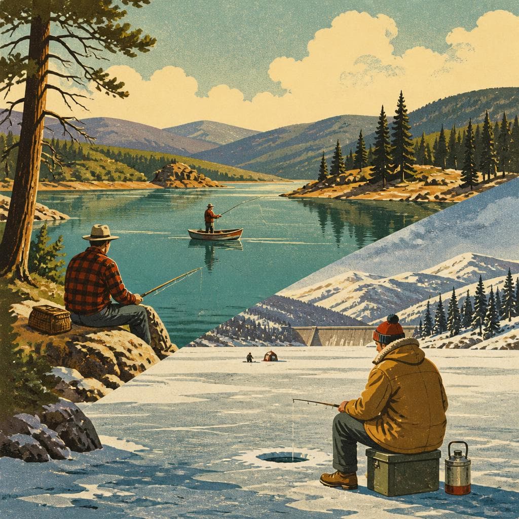 Cover art for Where Devil Creek Freezes, Fishing Still Goes On