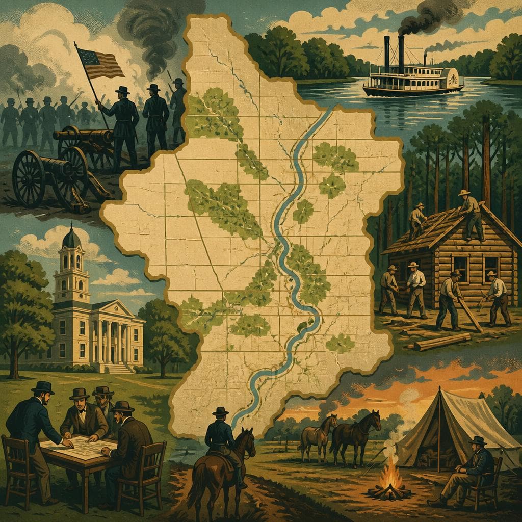 Cover art for A County Drawn in Wartime