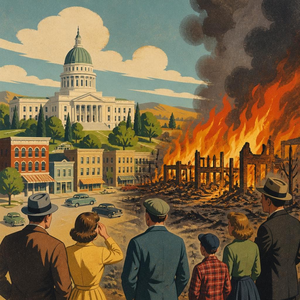 Cover art for Ellensburg’s Capital Dream, Interrupted by Fire