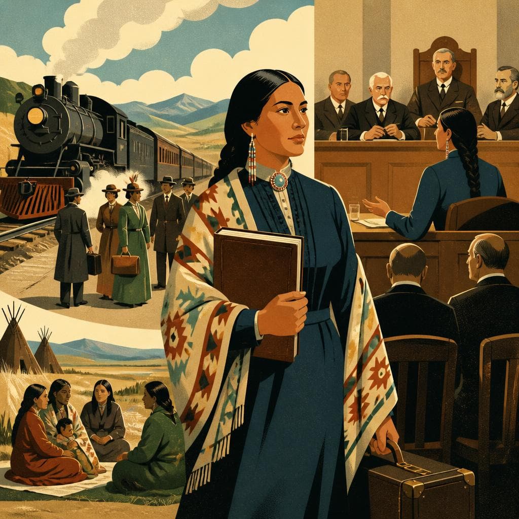 Cover art for Sarah Winnemucca Takes the Paiute Case East