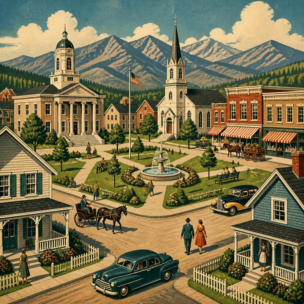 Cover art for Around the Square, a Mountain Town Takes Shape