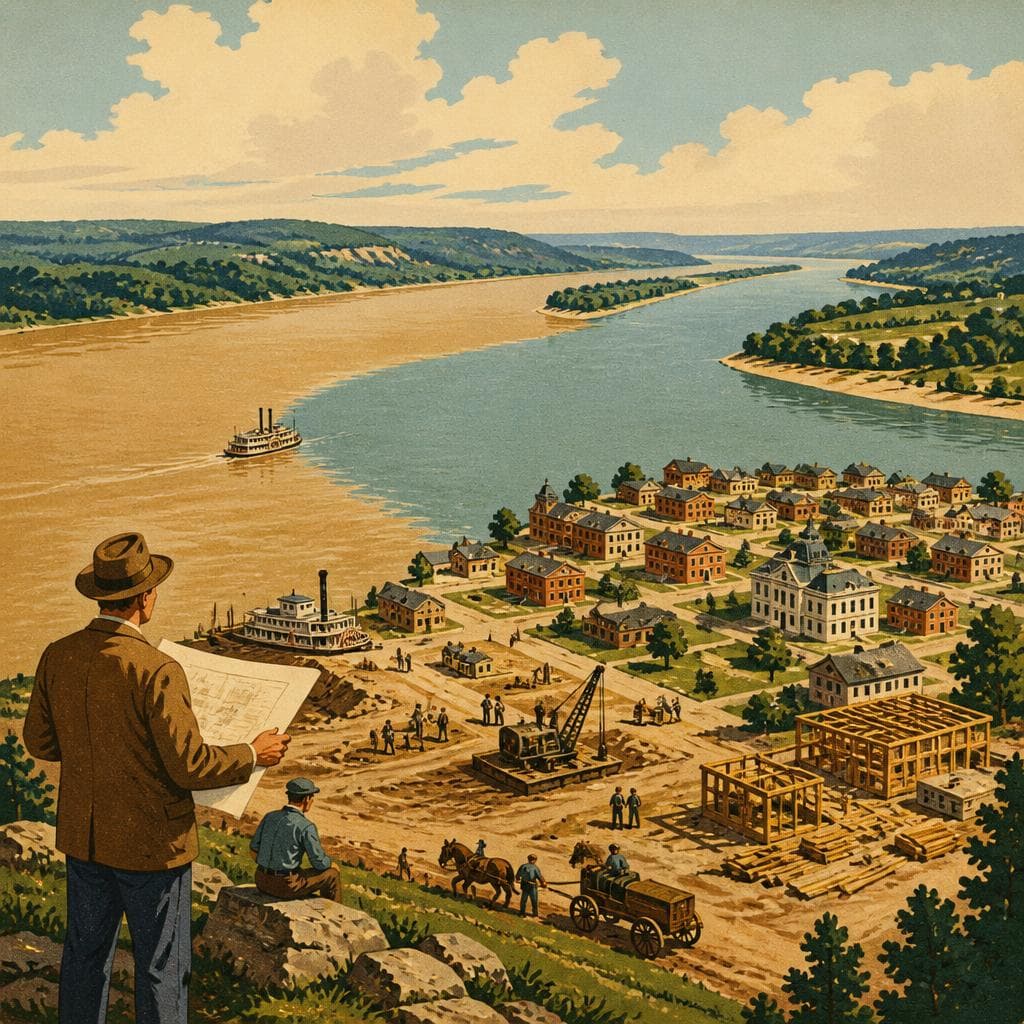 Cover art for Where the Rivers Meet, a Town Took Shape