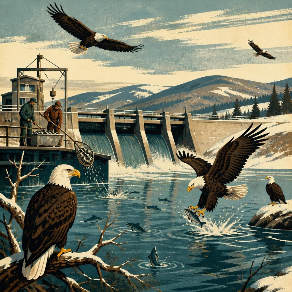 Cover art for Where Winter Eagles Found a Reliable Table