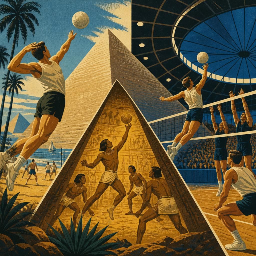 Cover art for Before the Pyramid, and Inside It, a Volleyball Power