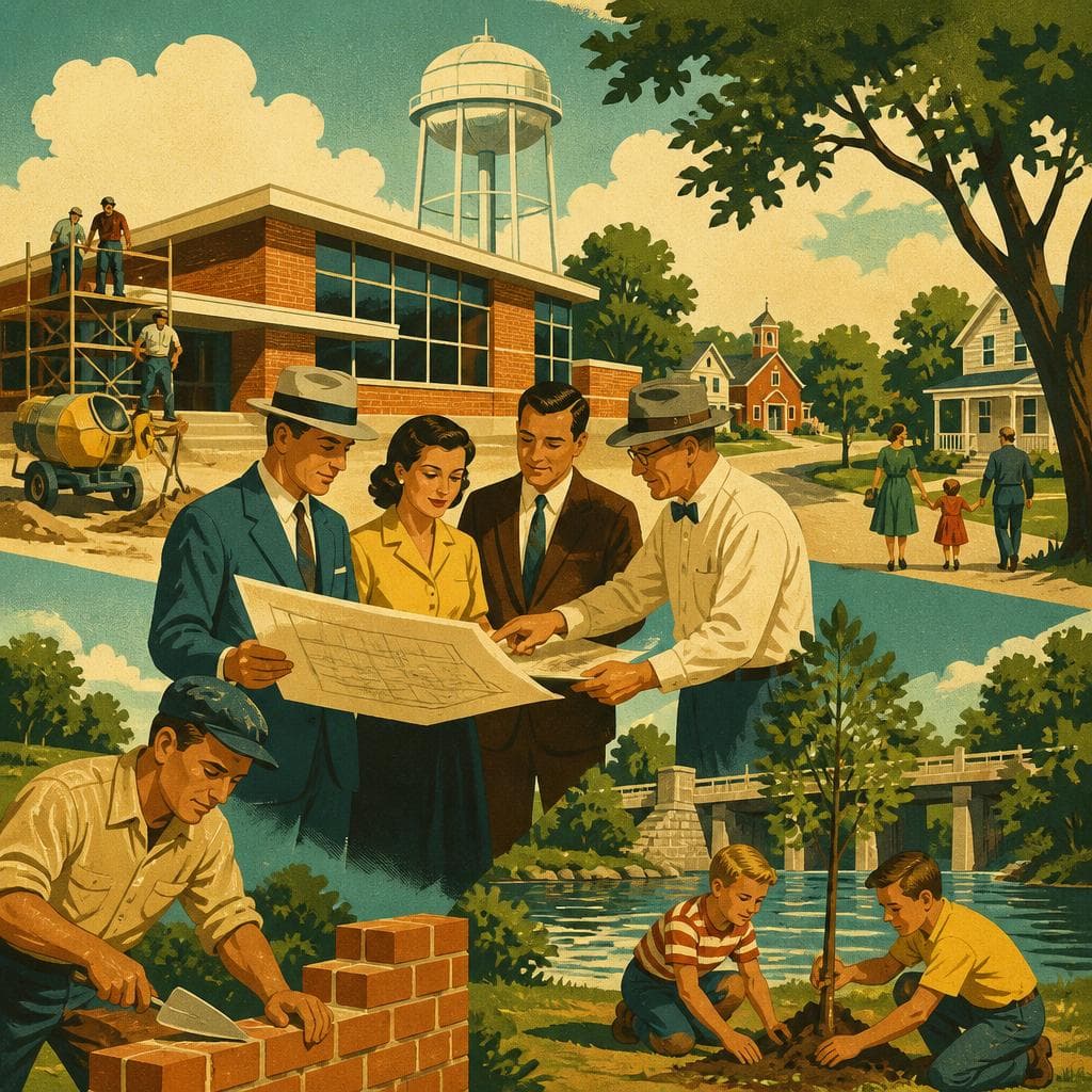 Cover art for A Town Builds Its Quiet Power