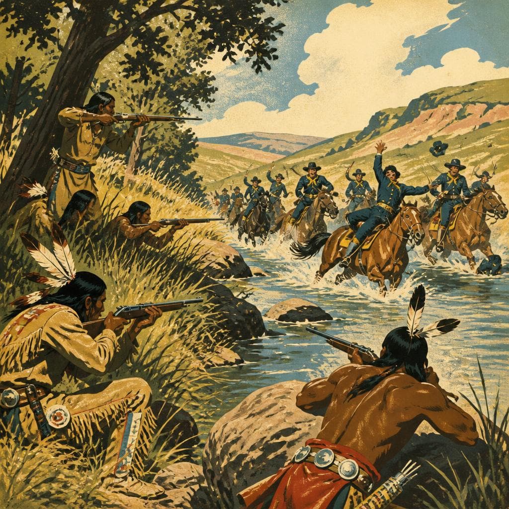 Cover art for Where the Creek Hid the Cavalry