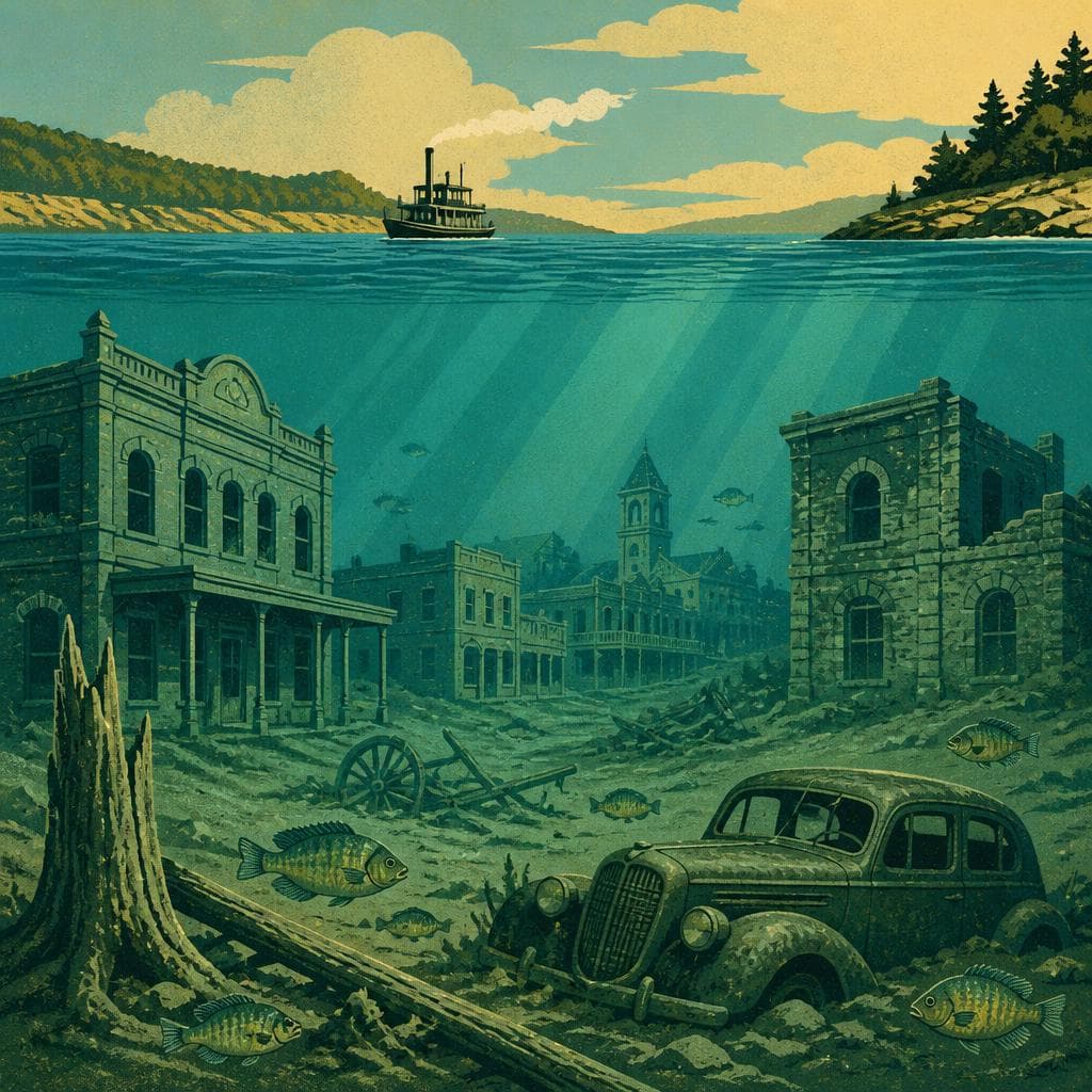 Cover art for The Town Beneath Lake Texana