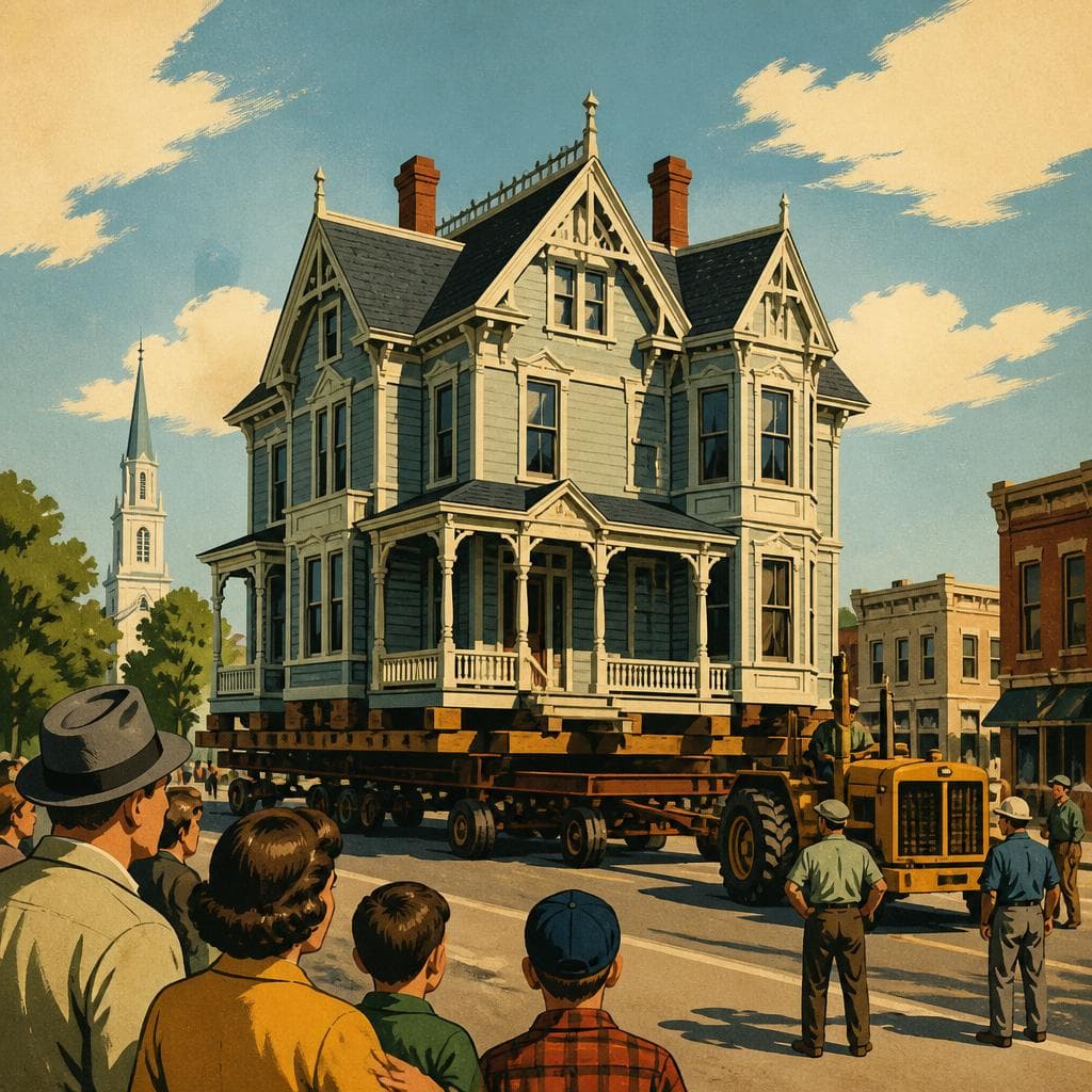 Cover art for A Mansion Moved to Hold Onto a Town’s Ambition