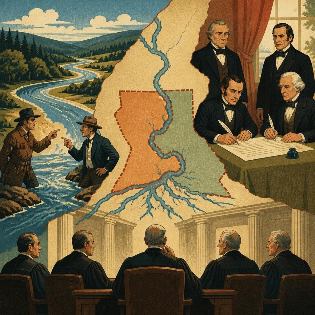 Cover art for When a River Map Redrew Jackson County