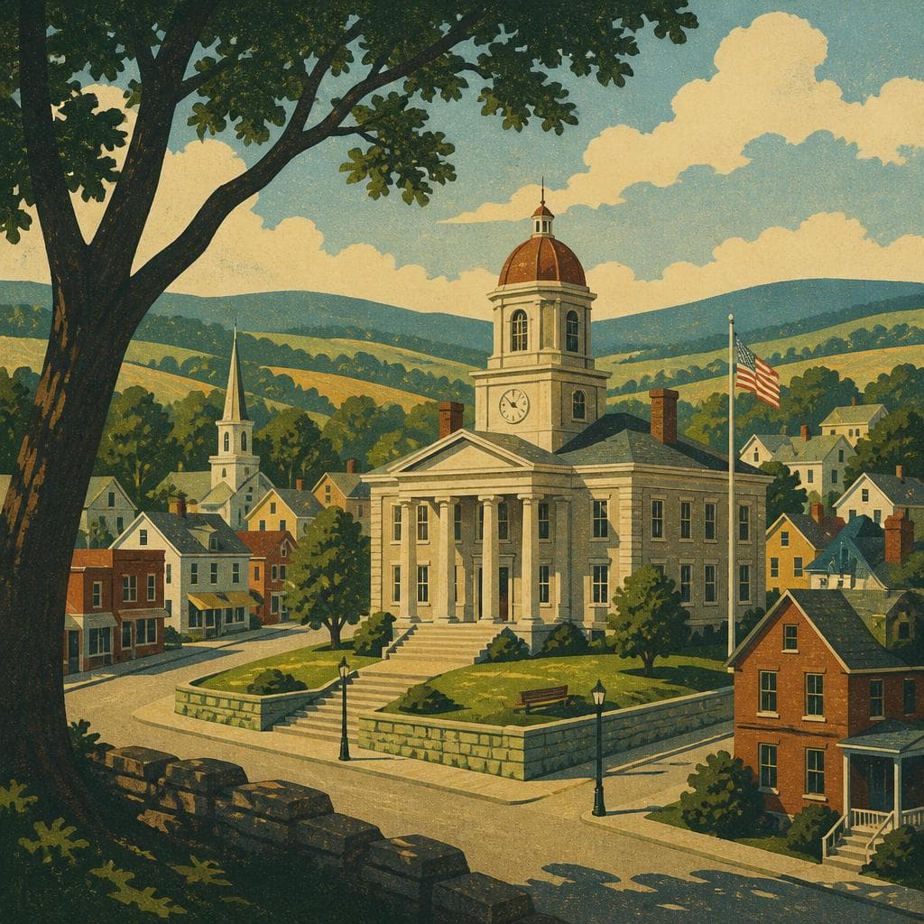 Cover art for A Small Village, Framed Like a County Seat