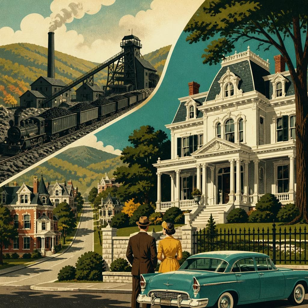 Cover art for Where Coal Wealth Built a Town of Mansions