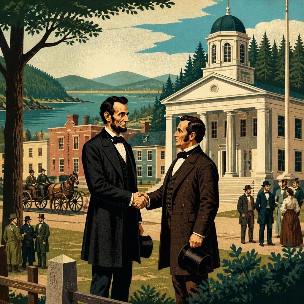 Cover art for Where Lincoln and Hamlin Meet
