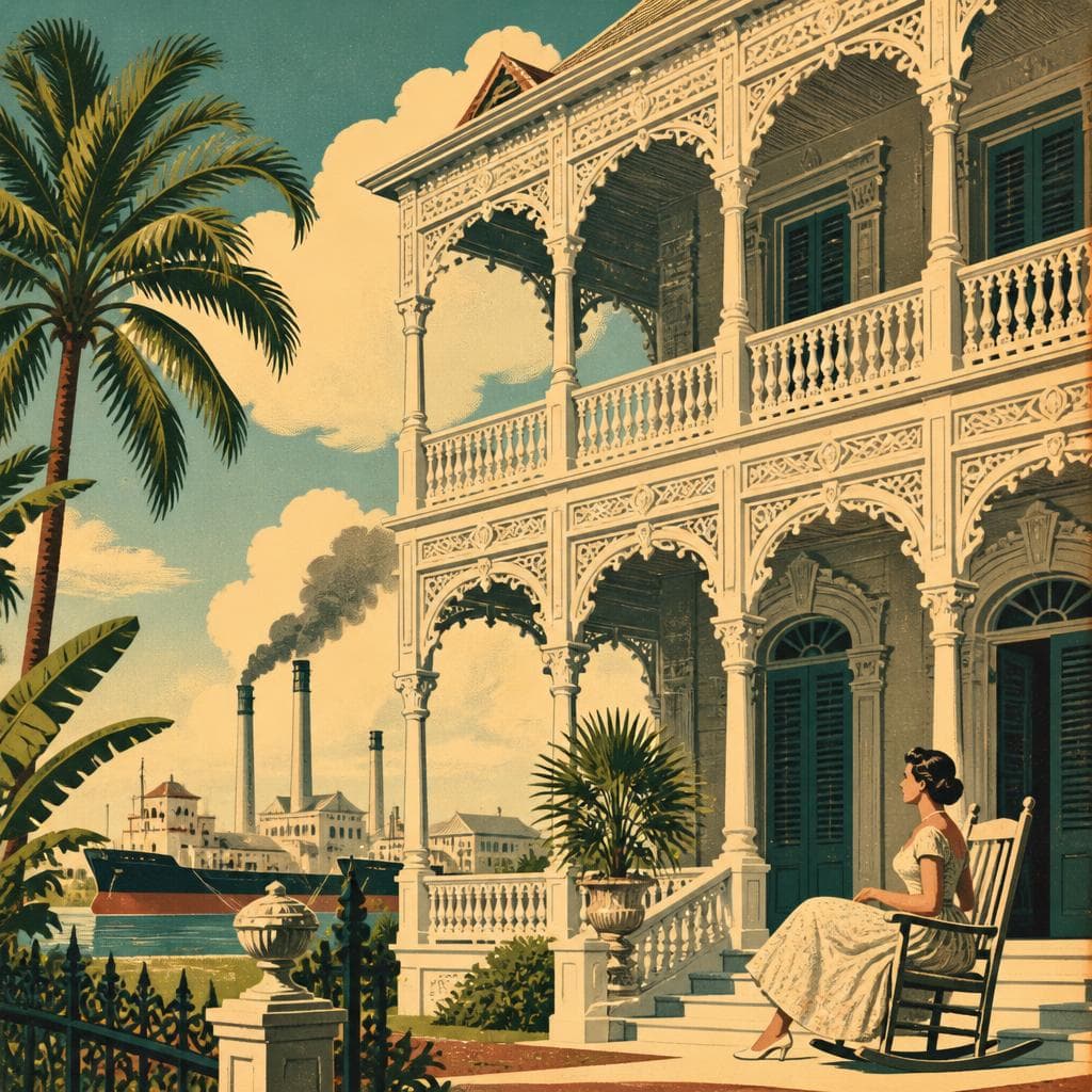 Cover art for Where Sugar Wealth Turned to Lace in Wood