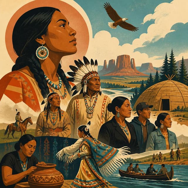 Cover art for the Native Americans: First Peoples, Enduring Nations collection