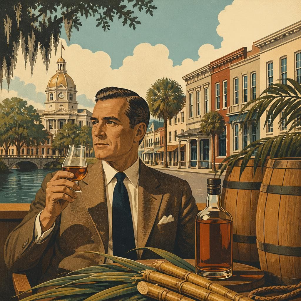 Cover art for A Quiet Georgia Town, and a Serious Rum