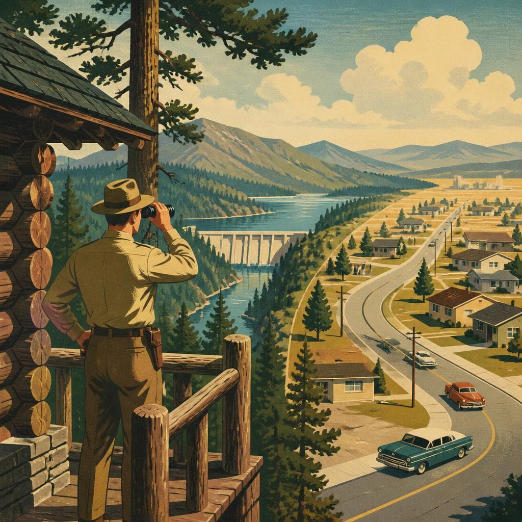 Cover art for A Log Post at the Edge of Two Worlds