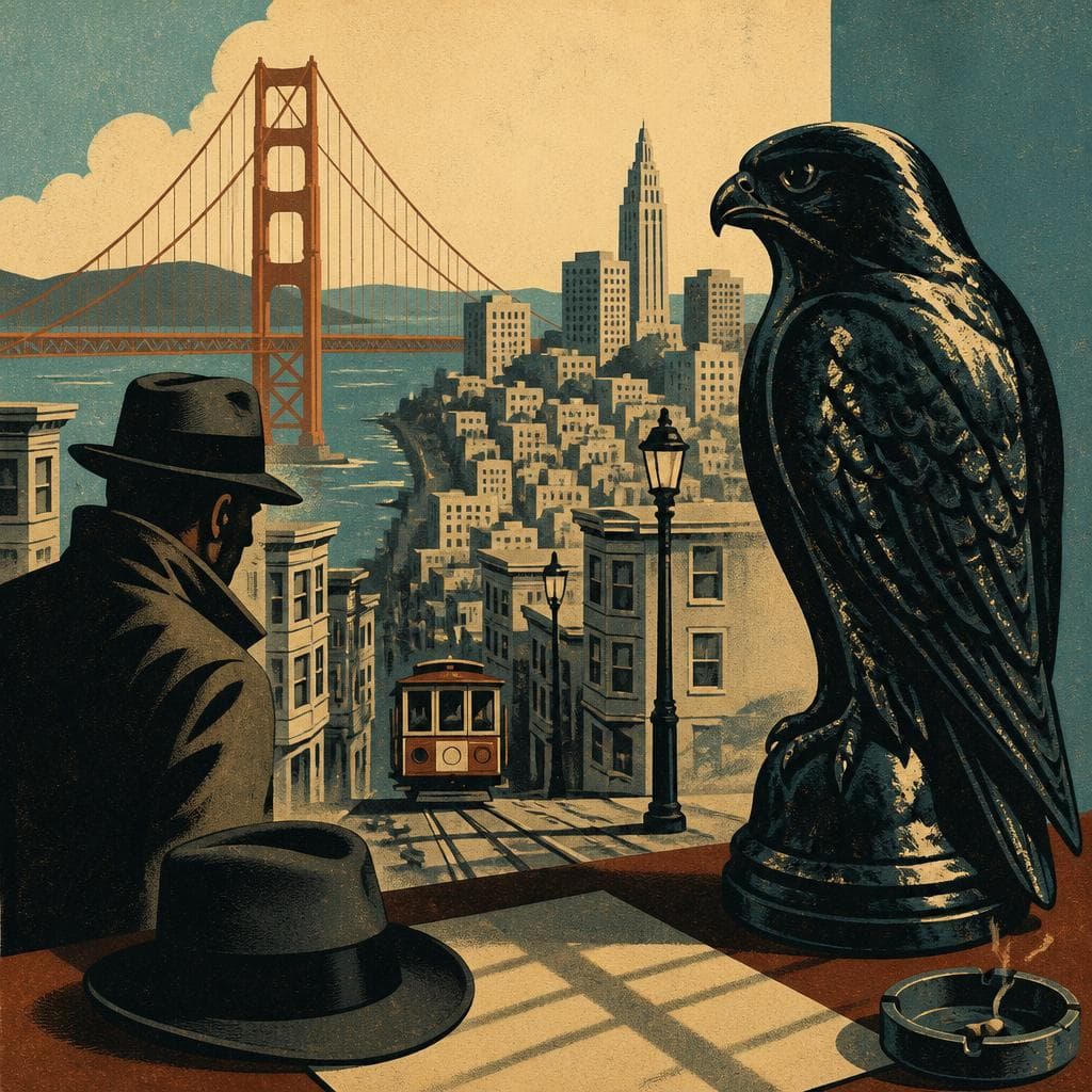 Cover art for How San Francisco Became The Maltese Falcon