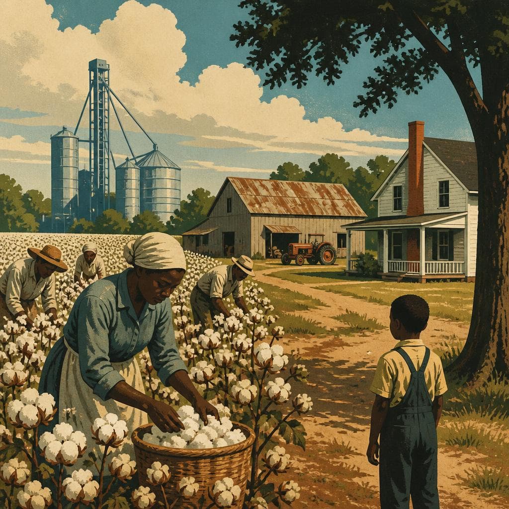 Cover art for A Cotton Farm That Still Shows Its Human Map