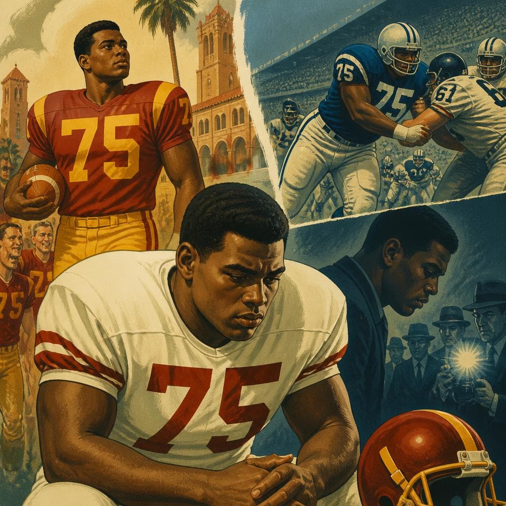 Cover art for From USC Stardom to the NFL’s Harsh Spotlight