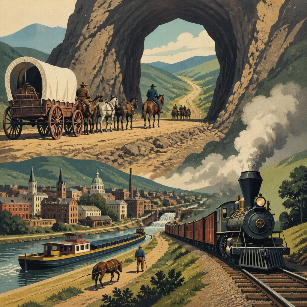 Cover art for Through the Mountain, Before the Modern Railroad