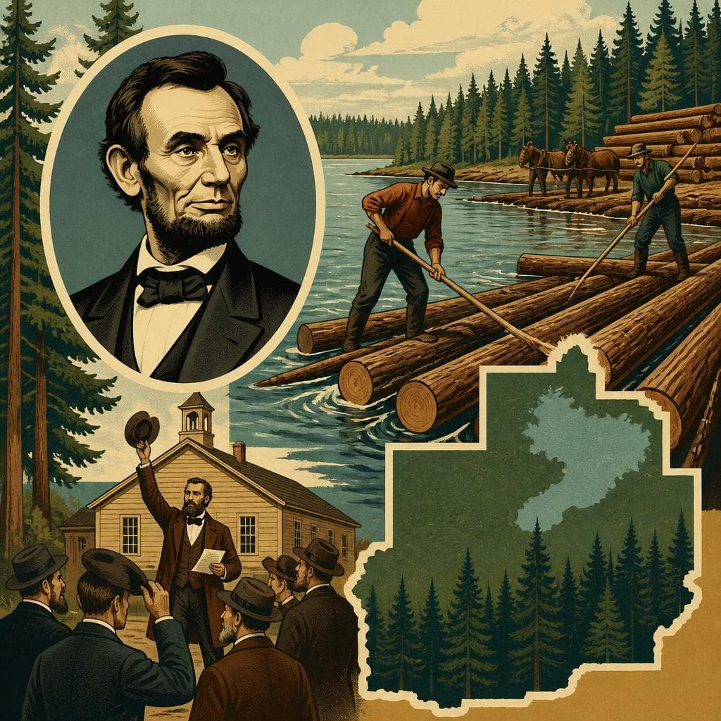 Cover art for A Northwoods County Named for Lincoln