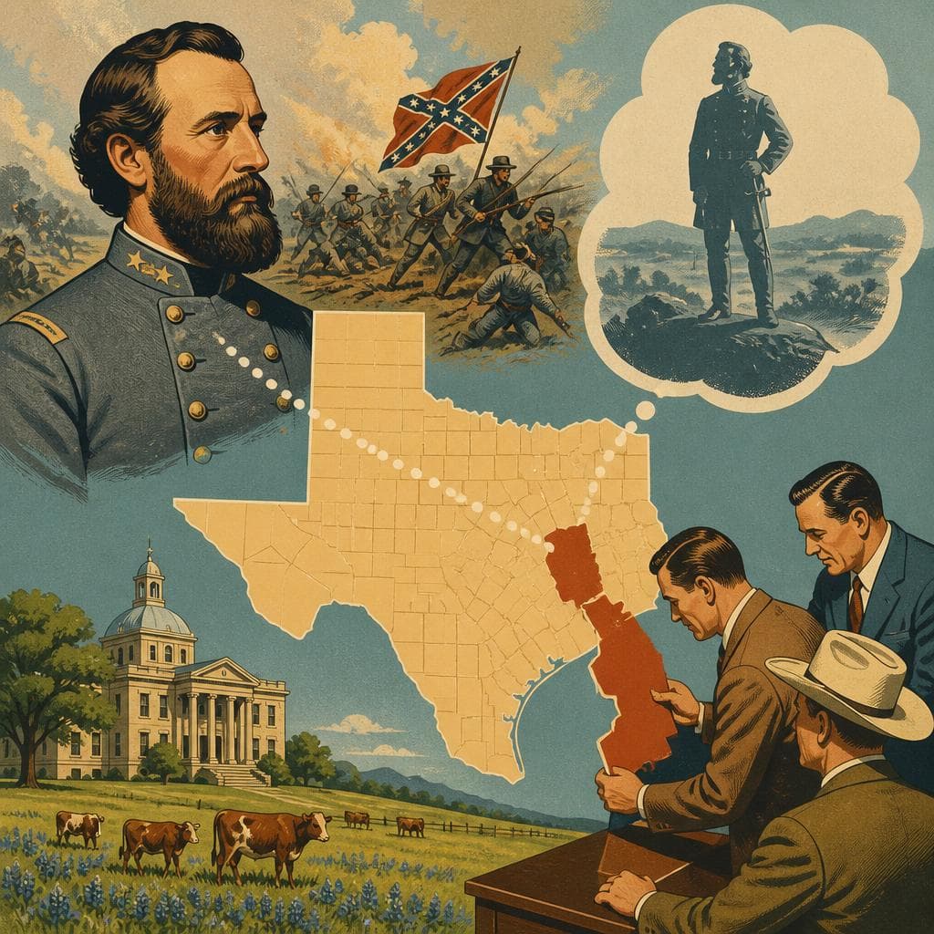 Cover art for How John Bell Hood Reached a Texas Map