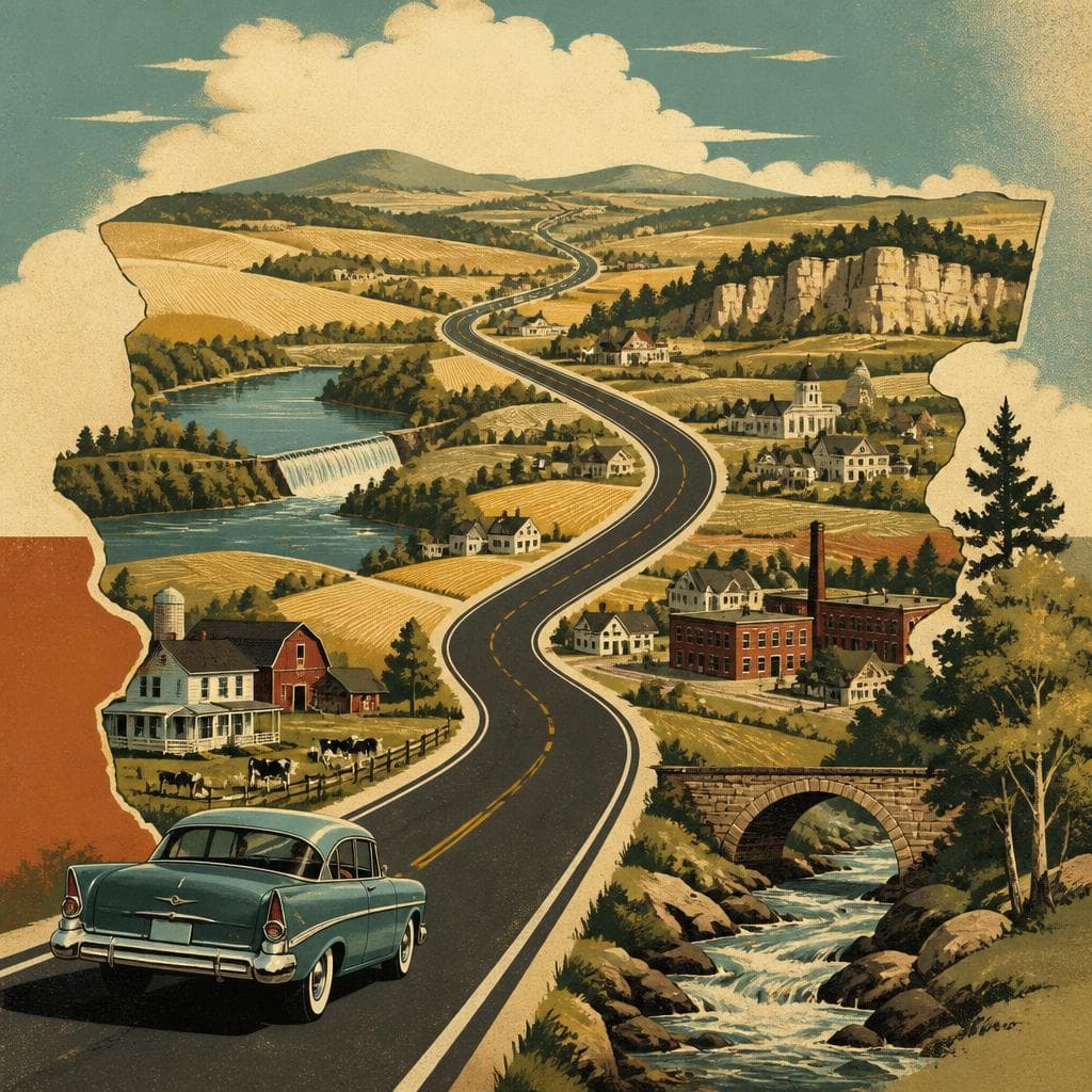 Cover art for A County Drawn by the Road