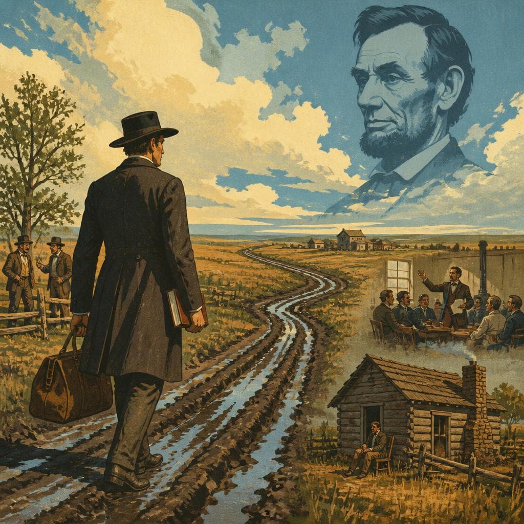 Cover art for Where Lincoln Learned the Long Road