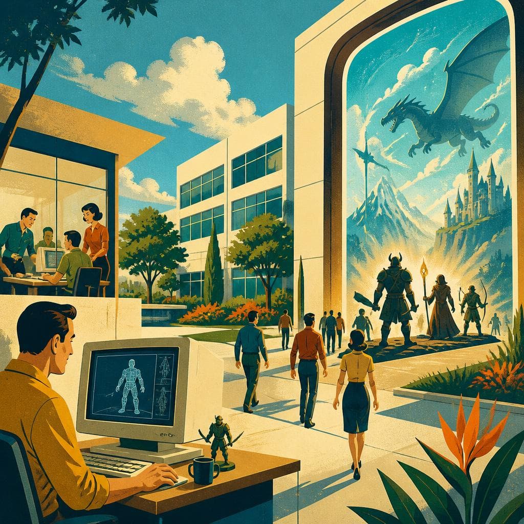 Cover art for At 1 Blizzard Way, a World Went Online