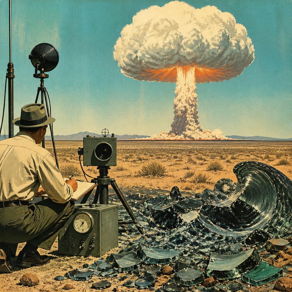 Cover art for Where the Desert Turned to Glass