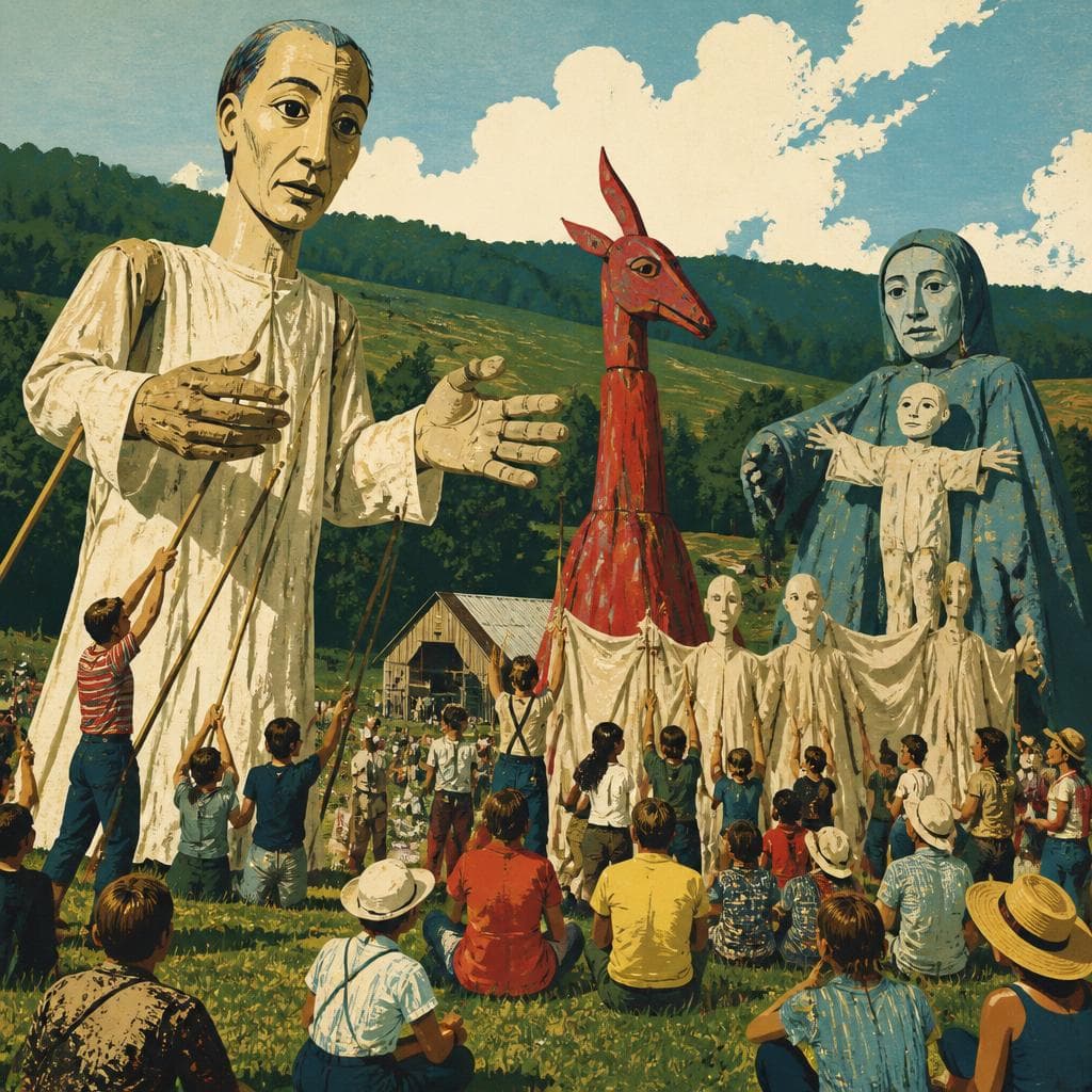 Cover art for Where Giant Puppets Remade a Vermont Summer