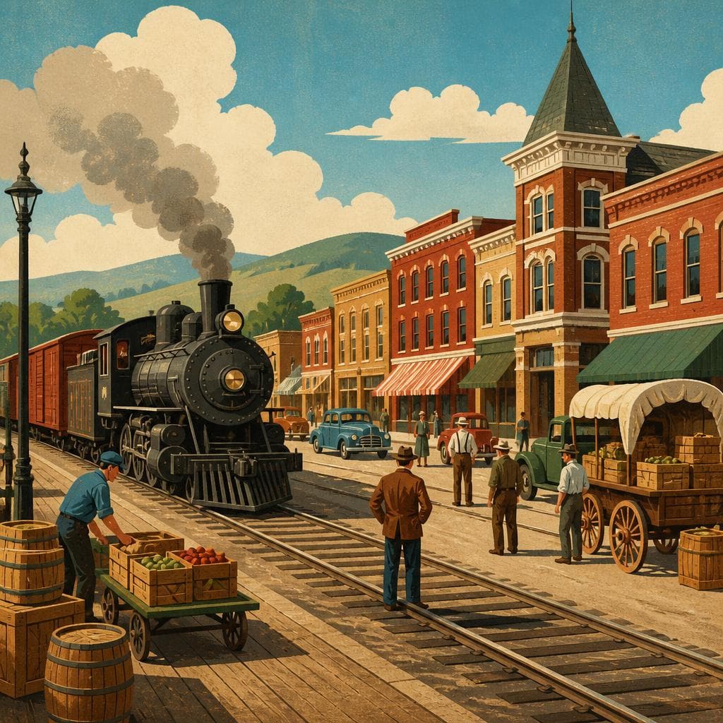 Cover art for Where the Railroad Made a Market Town
