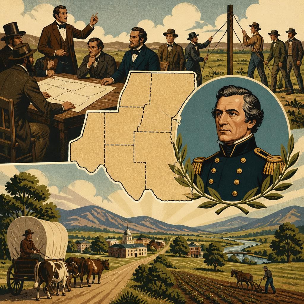 Cover art for A County Drawn Together, and Named for a General
