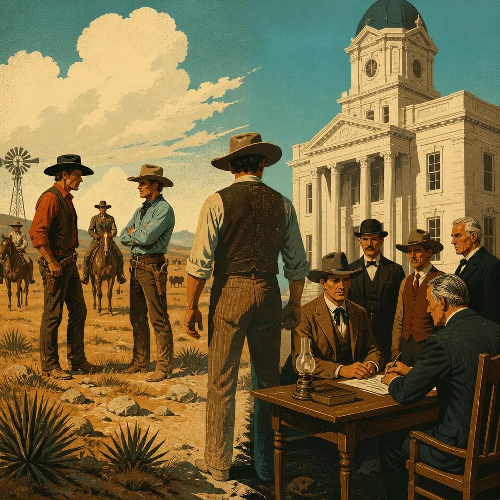 Cover art for When the Range Met the Courthouse