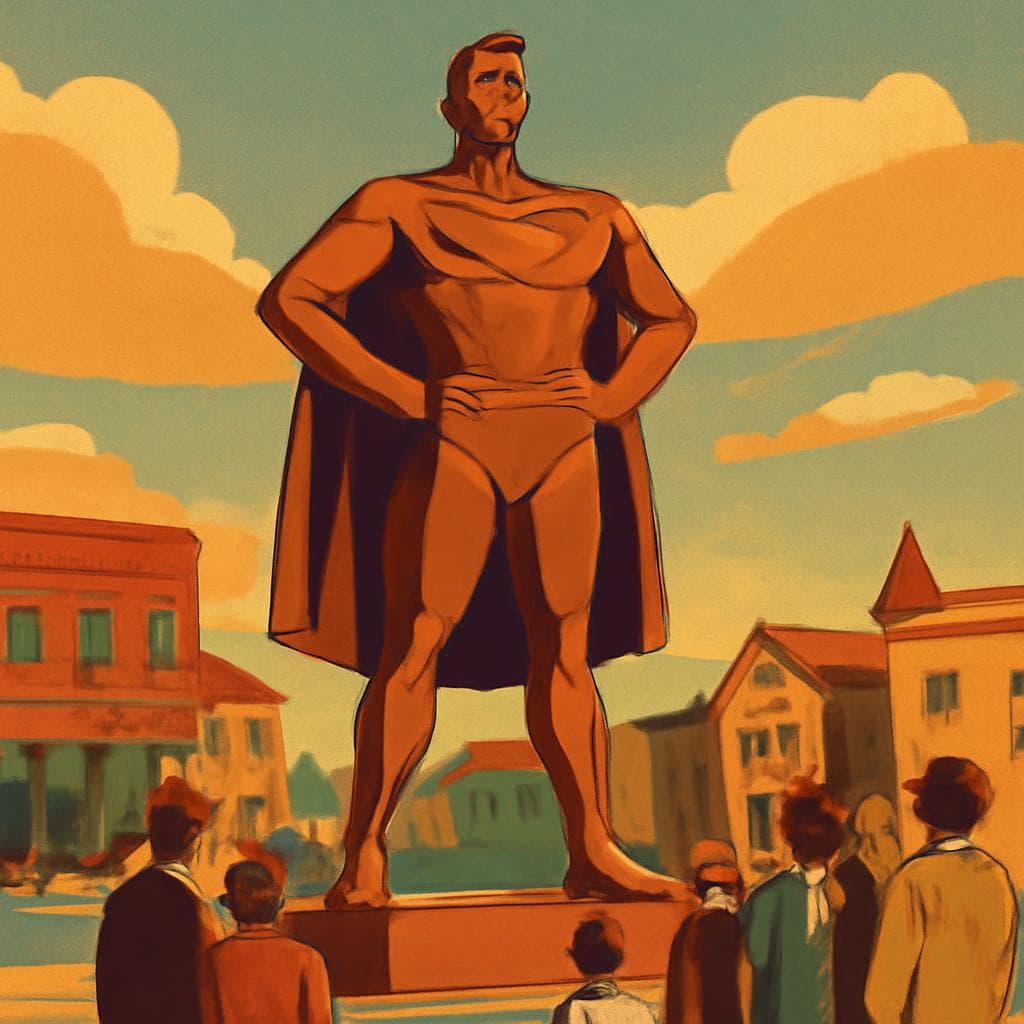 Cover art for How Metropolis Built a Superman Landmark