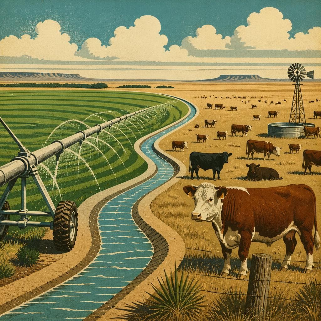 Cover art for Where Water Turned Plains Grass Into Beef Country