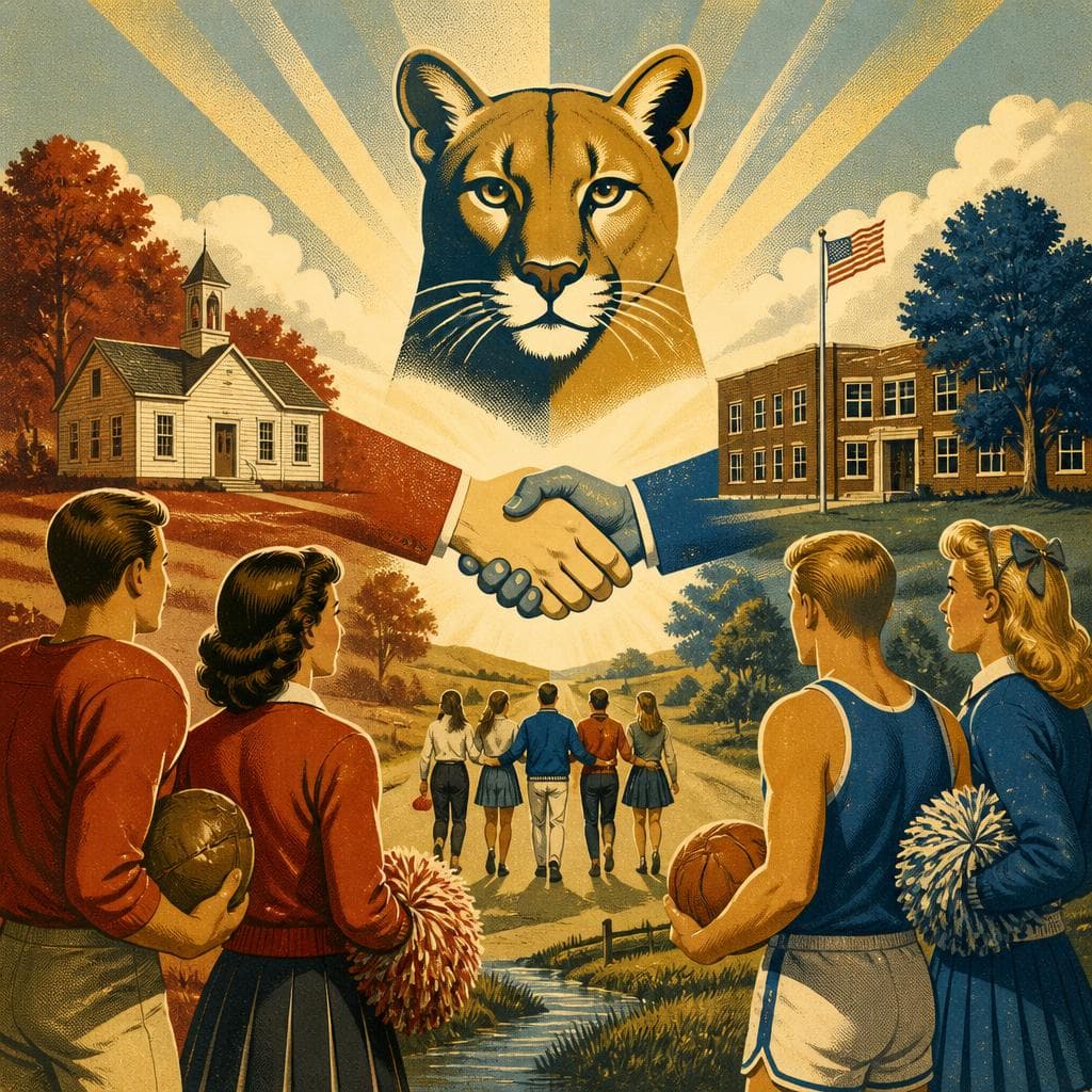 Cover art for When Benedict and Stromsburg Became the Cougars