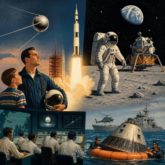 Cover art for the The Space Race: Countdown to the Moon collection
