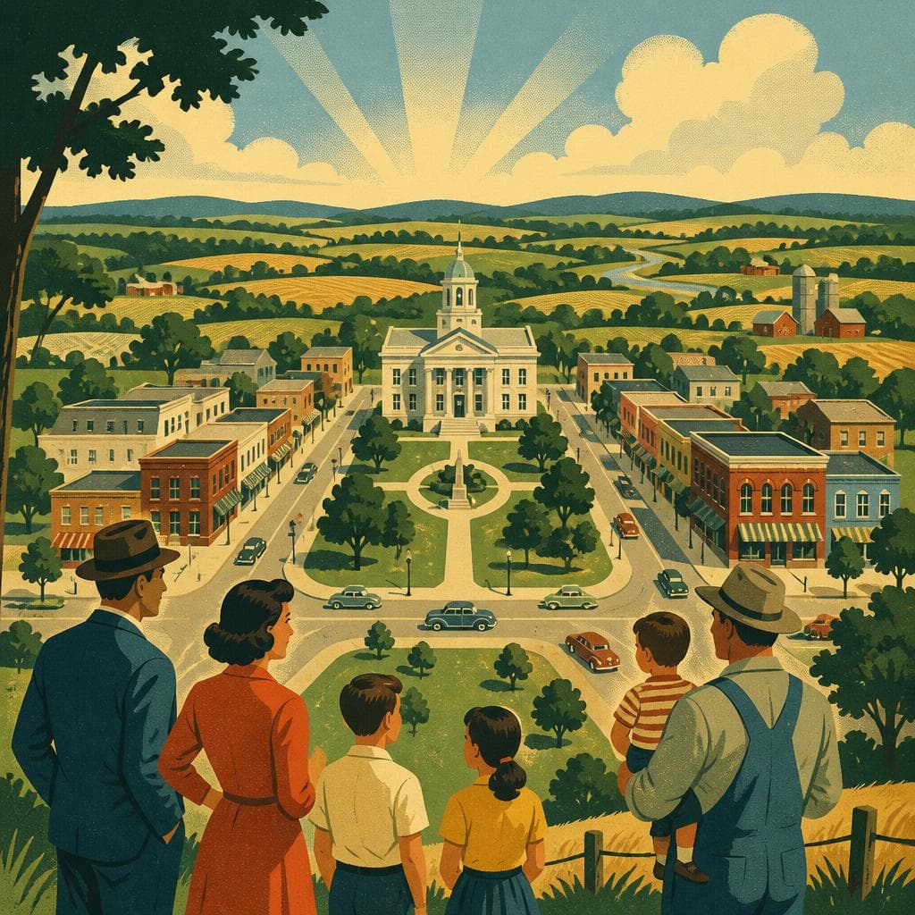 Cover art for A Town Drawn to Hold a County Together