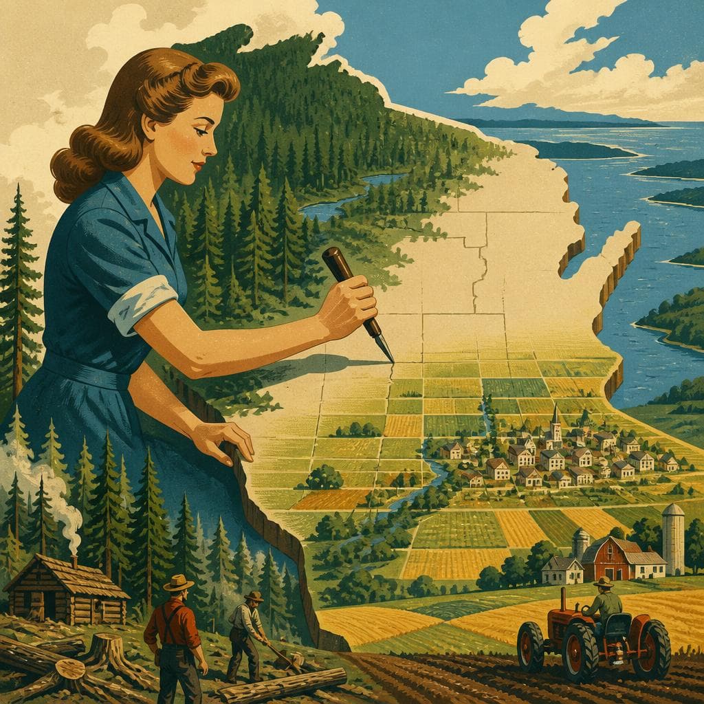 Cover art for When Wisconsin Drew Waupaca County