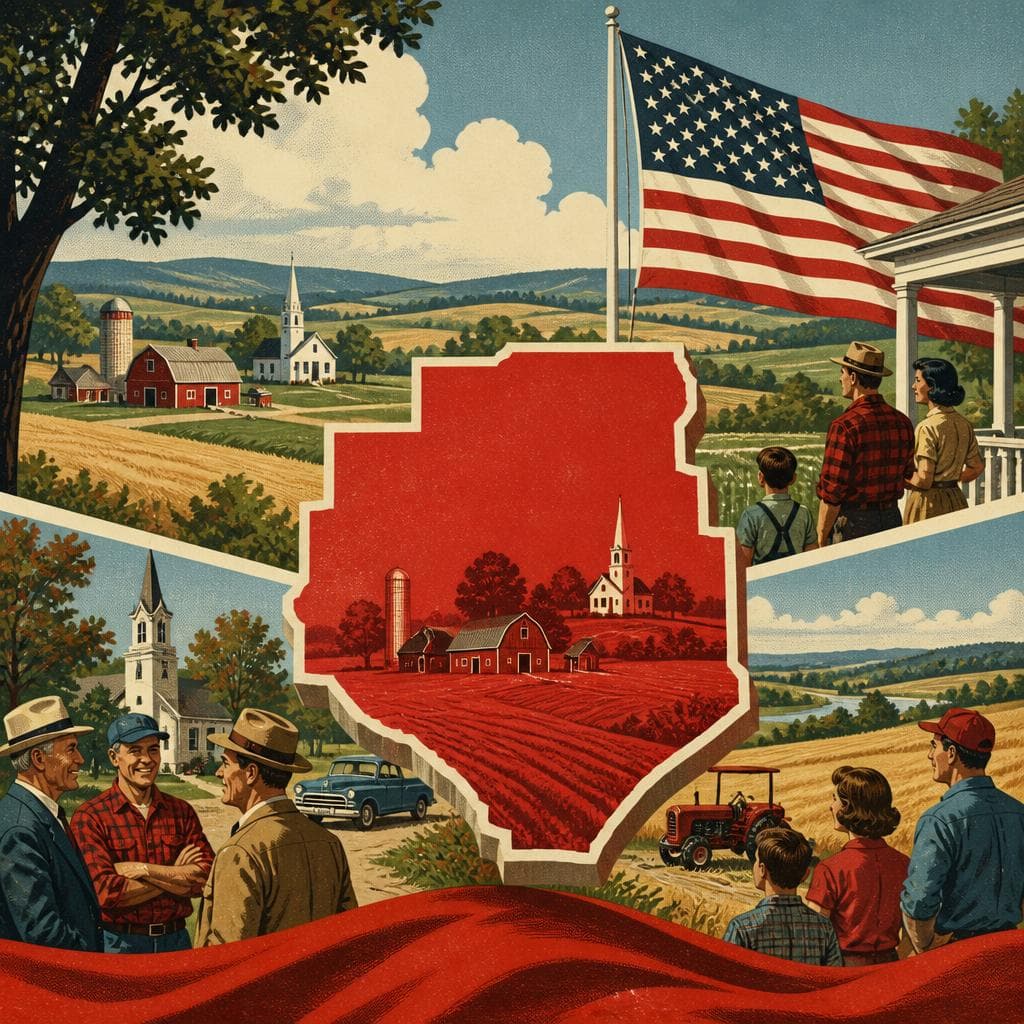 Cover art for The County That Stays Red