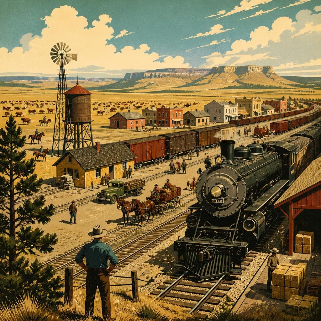 Cover art for Where the Rails Made Long Pine Feel Big