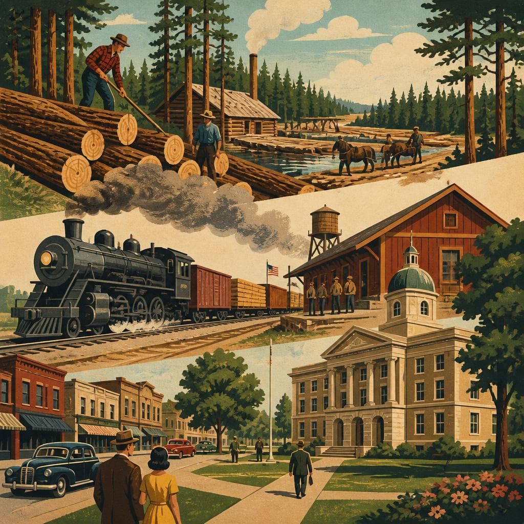 Cover art for Where Timber and Rails Made a County Seat