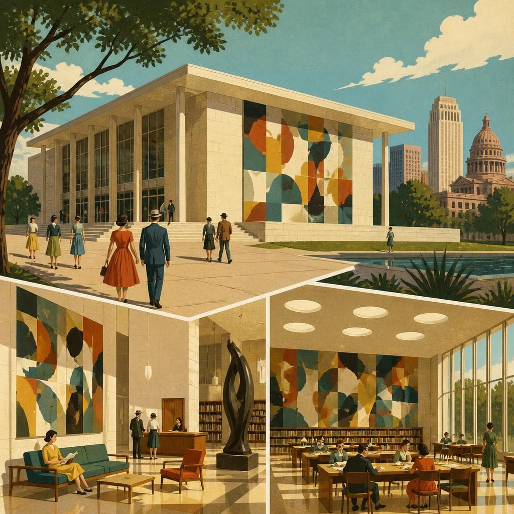 Cover art for Where Austin Built Art Into the Library