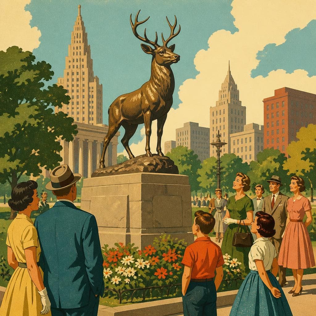Cover art for The Deer That Outgrew the Memorial