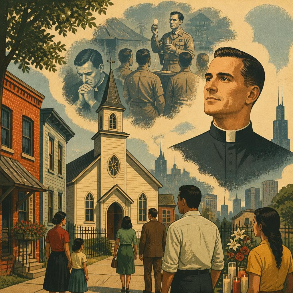Cover art for The Little Church That Carries Father Kapaun’s Story
